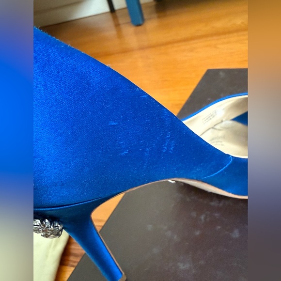Badgley Mischka Nilla Peep Toe Pumps in Sapphire 6.5 - Picture 8 of 16